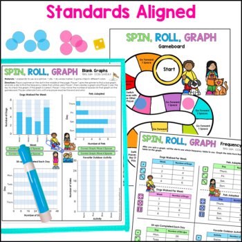 3rd Grade Data and Graphing Games - Scaled Bar Graphs - Pictographs - Dot Plots, image 4