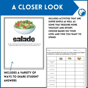 French back to school game Soup Salad Sandwich icebreaker activity, image 4