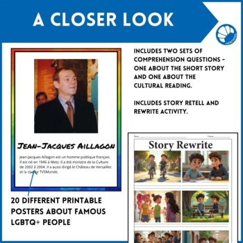 French Pride Month Reading | LGBTQ+ Short Story & Activities, image 4