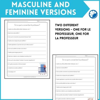 French end of the year activity How well do you know your teacher French fun, image 3