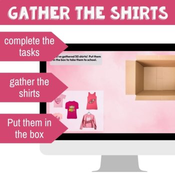 French Pink Shirt Day activity journée du chandail rose escape game, image 4