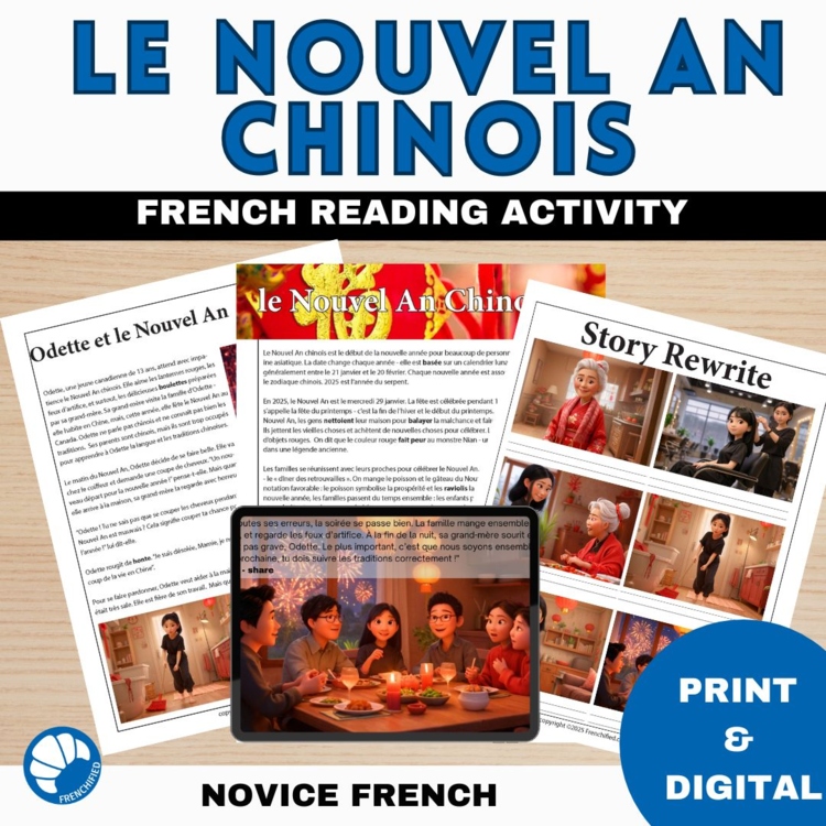 French short story reading comprehension Chinese New Year 2026 Lunar New Year