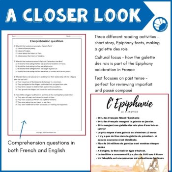 Intermediate French reading about Epiphany imparfait and passé composé - La Fève, image 4