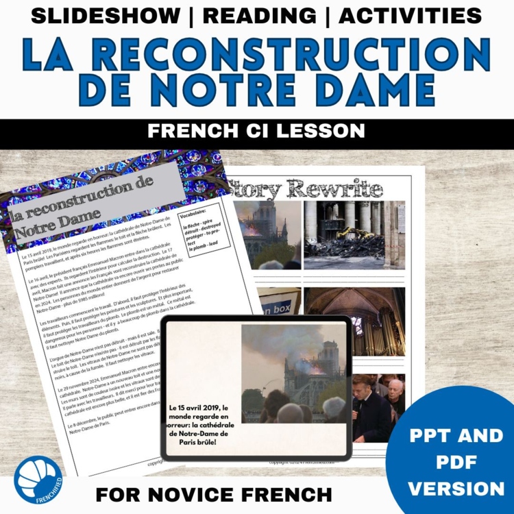 Notre Dame French Reading | Novice CI Lesson Plan