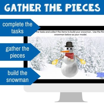 French 1 Semester 1 Review Game | Self-Grading Snowman Activity, image 4