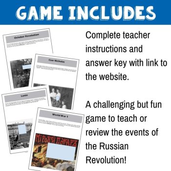 Russian Revolution Digital Escape Game | High School World History Review, image 4