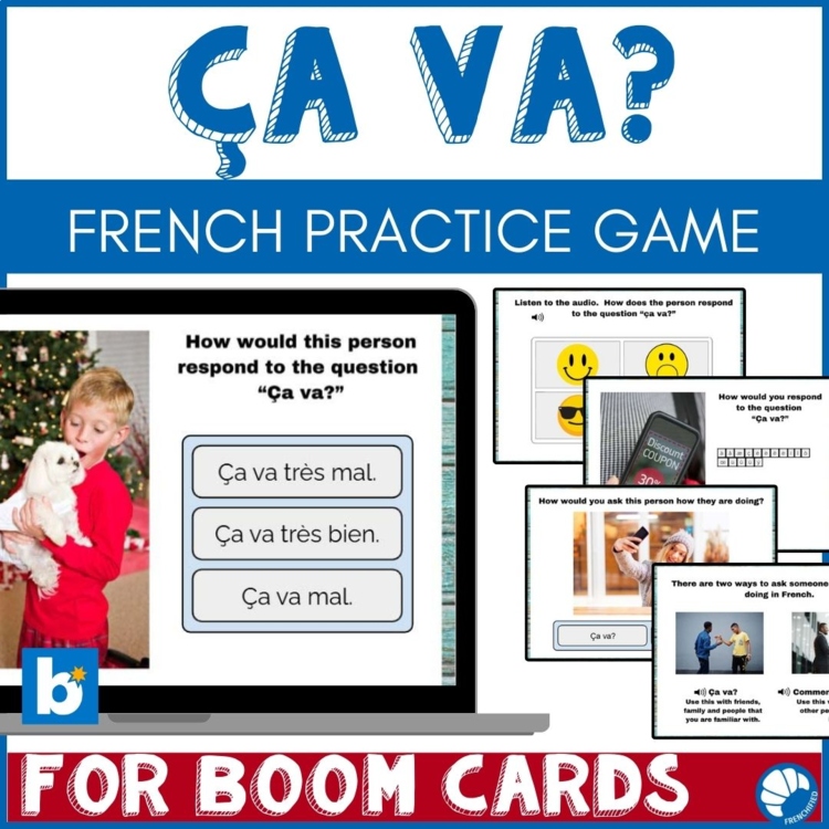 Beginning French Boom Cards™ | Greetings, Bonjour & Comment Ça Va
