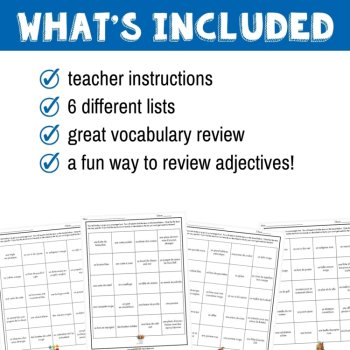 French scavenger hunt - fun review activity for level 2 French end of year fun, image 4