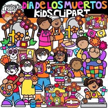 Día de los Muertos Clipart Bundle | Day of the Dead Clipart | Hispanic Heritage, image 3
