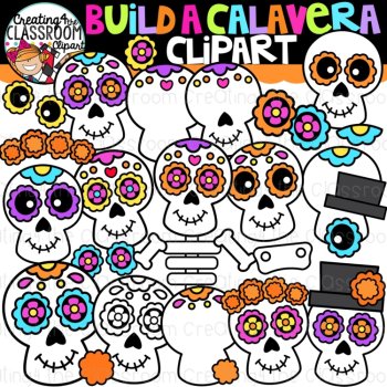 Día de los Muertos Clipart Bundle | Day of the Dead Clipart | Hispanic Heritage, image 4