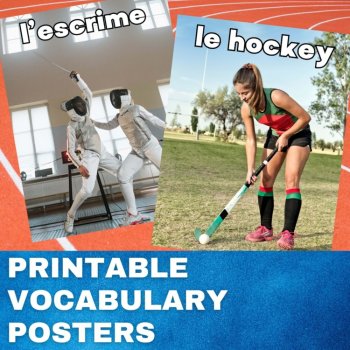 French Summer Sports Reading | Vocabulary, Posters & Athlete Research, image 4