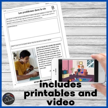 Intermediate French Comprehensible Input unit 8 for level 2: les Problèmes, image 2