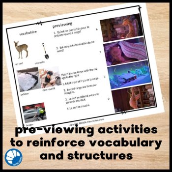 French Movie Talk: Hey Deer | Passé Composé & Imparfait Activities, image 3