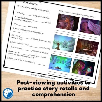 French Movie Talk: Hey Deer | Passé Composé & Imparfait Activities, image 4