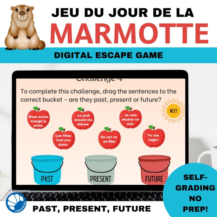 Passe Compose Escape Room | French Grammar Digital Activity