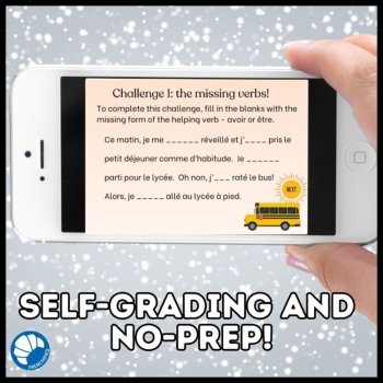 Passe Compose Escape Room | French Grammar Digital Activity, image 2