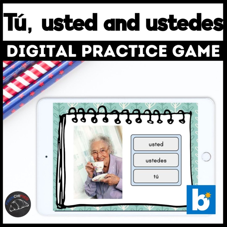 Spanish Subject Pronouns Practice | Tú, Usted & Ustedes Boom Cards