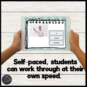 Spanish Subject Pronouns Practice | Tú, Usted & Ustedes Boom Cards, image 4