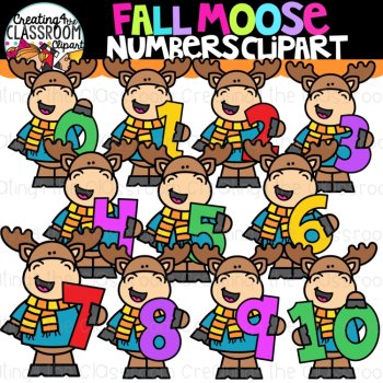 Fall Number Clipart Bundle {Number Clipart}, image 3