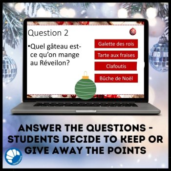 No-prep French Christmas Activity Noël It's not Fair Game winter activity, image 2