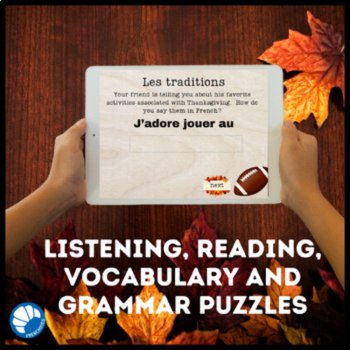 Action de Grace French Thanksgiving activities escape game Boom cards, image 4