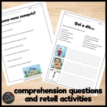 Beginning French Short Story Comprehensible Input Toujours en Retard, image 3