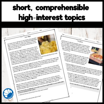 200 core French reading comprehension readings and questions, image 3