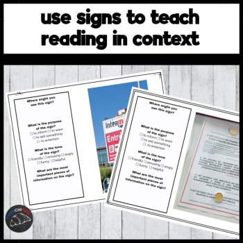 300 French signs French reading comprehension comprehensible input culture, image 2