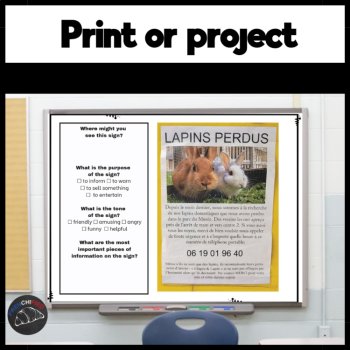 300 French signs French reading comprehension comprehensible input culture, image 4