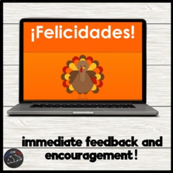 Spanish Thanksgiving Game | Acción de Gracias Vocabulary Practice, image 3