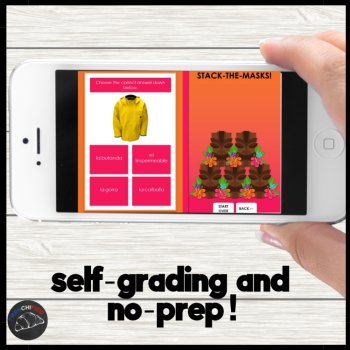 Clothing in Spanish practice game la ropa Beginning Spanish clothing vocabulary, image 2