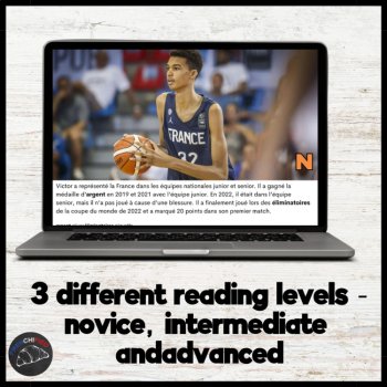 Victor Wembanyama French basketball reading comprehension and questions, image 3