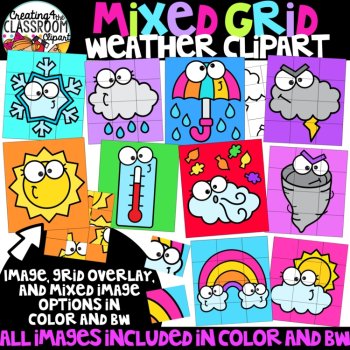 Mixed Grid Puzzles 3 Clipart Bundle {Puzzle Clipart}, image 2