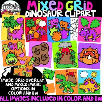 Mixed Grid Puzzles 3 Clipart Bundle {Puzzle Clipart}, image 4