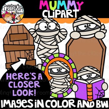 Mummy Clipart {Halloween Clipart}, image 2
