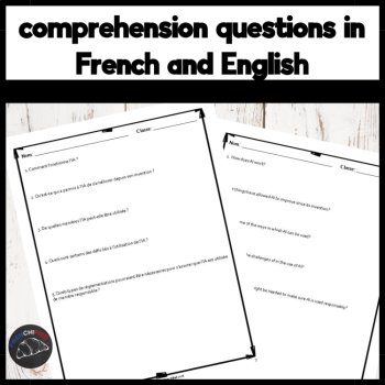 Reading in French comprehension activity Artificial intelligence STEM, image 3