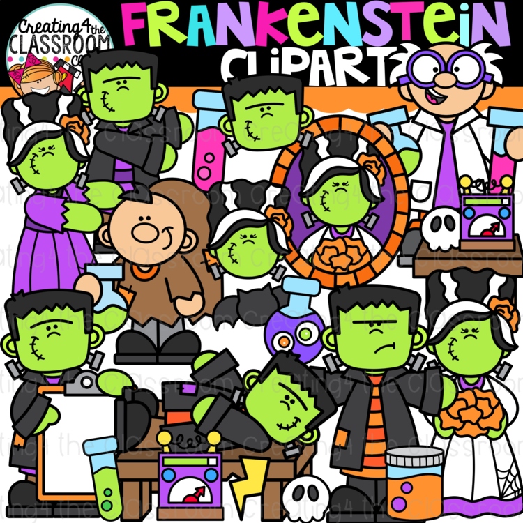 Frankenstein Clipart {Halloween Clipart}