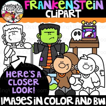 Frankenstein Clipart {Halloween Clipart}, image 2