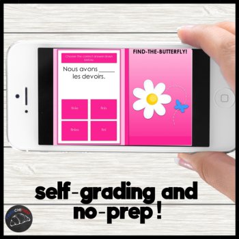 French Passé Composé Direct Object Pronouns | Boom Cards Practice, image 2