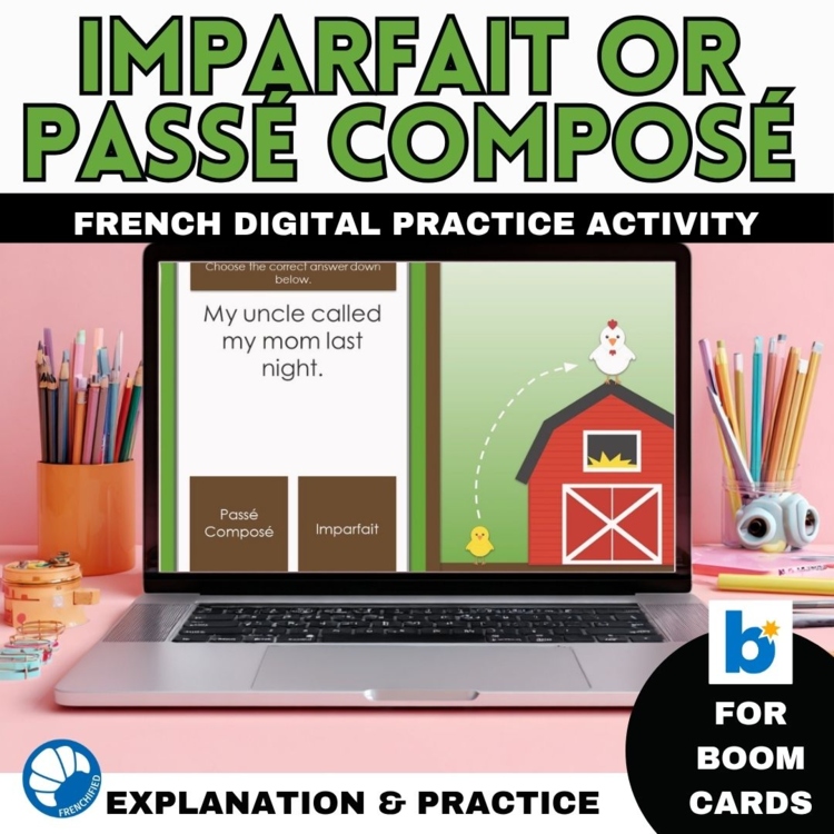 Imparfait vs Passé Composé | French Boom Cards Practice