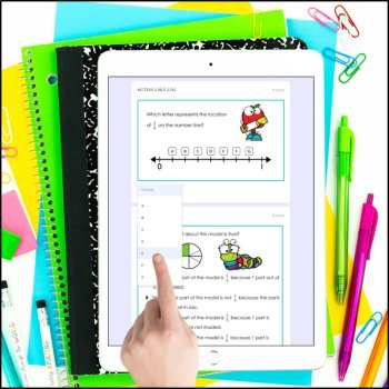 3rd Grade Fraction TEKS Tests - Digital Google Forms and Print, image 4