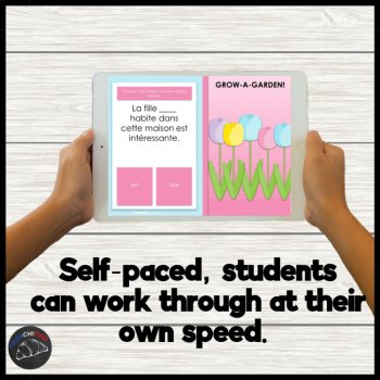 Boom cards pronouns French relative pronouns qui or que digital practice, image 4