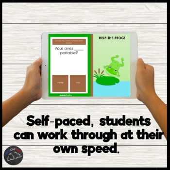French Possessive Adjectives Boom Cards: Self-Grading Practice, image 4