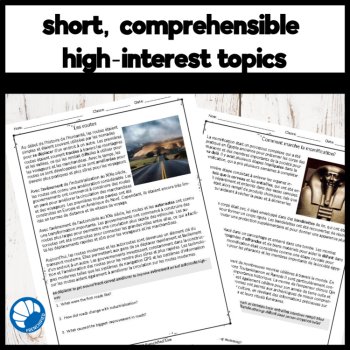 Short French reading comprehension passages & questions - How it works, image 3