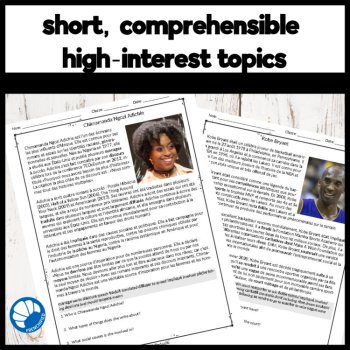 French Black History Month Reading Passages – Black History Figures, image 3