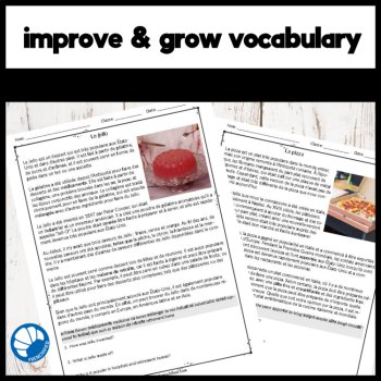 French Food Reading: 10 A2 Reading Comprehension Passages, image 4