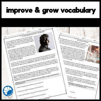 French Reading Comprehension: 10 Artistic Masterpieces Passages, image 4
