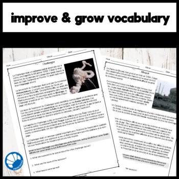 Short Readings in French | History Disasters Comprehension Worksheets, image 4