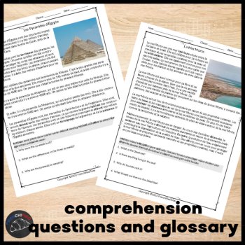 French reading comprehension passages with questions Incredible places, image 3