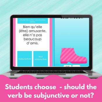 French subjunctive when to use digital practice game sujonctif ou indicatif?, image 2